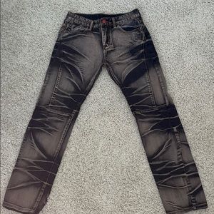 Ice/acid wash jeans